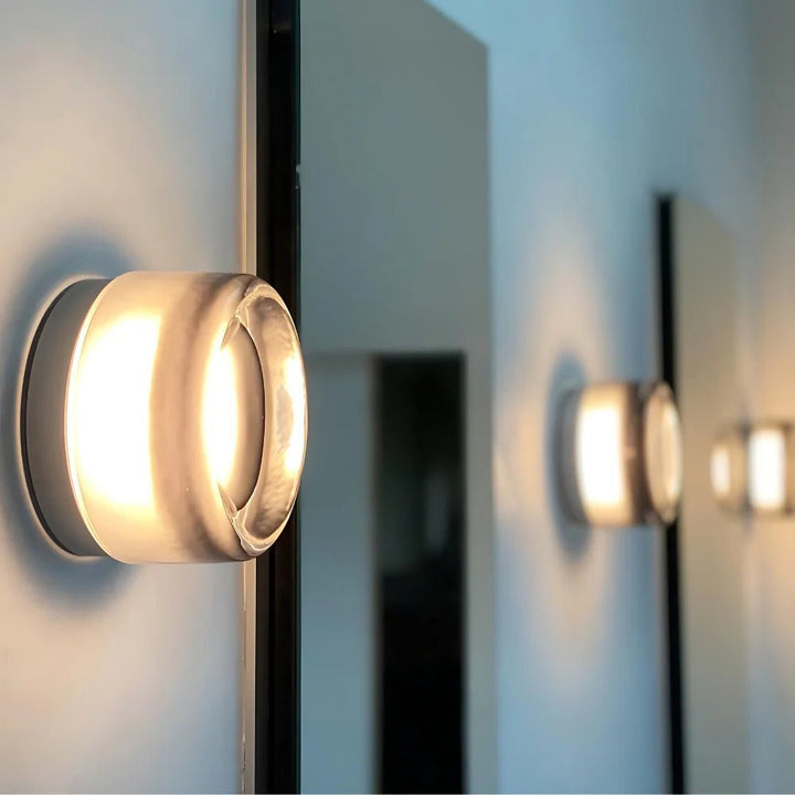 Round Glass Interior Wall Light Sconce