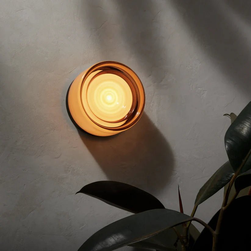 Round Glass Interior Wall Light Sconce