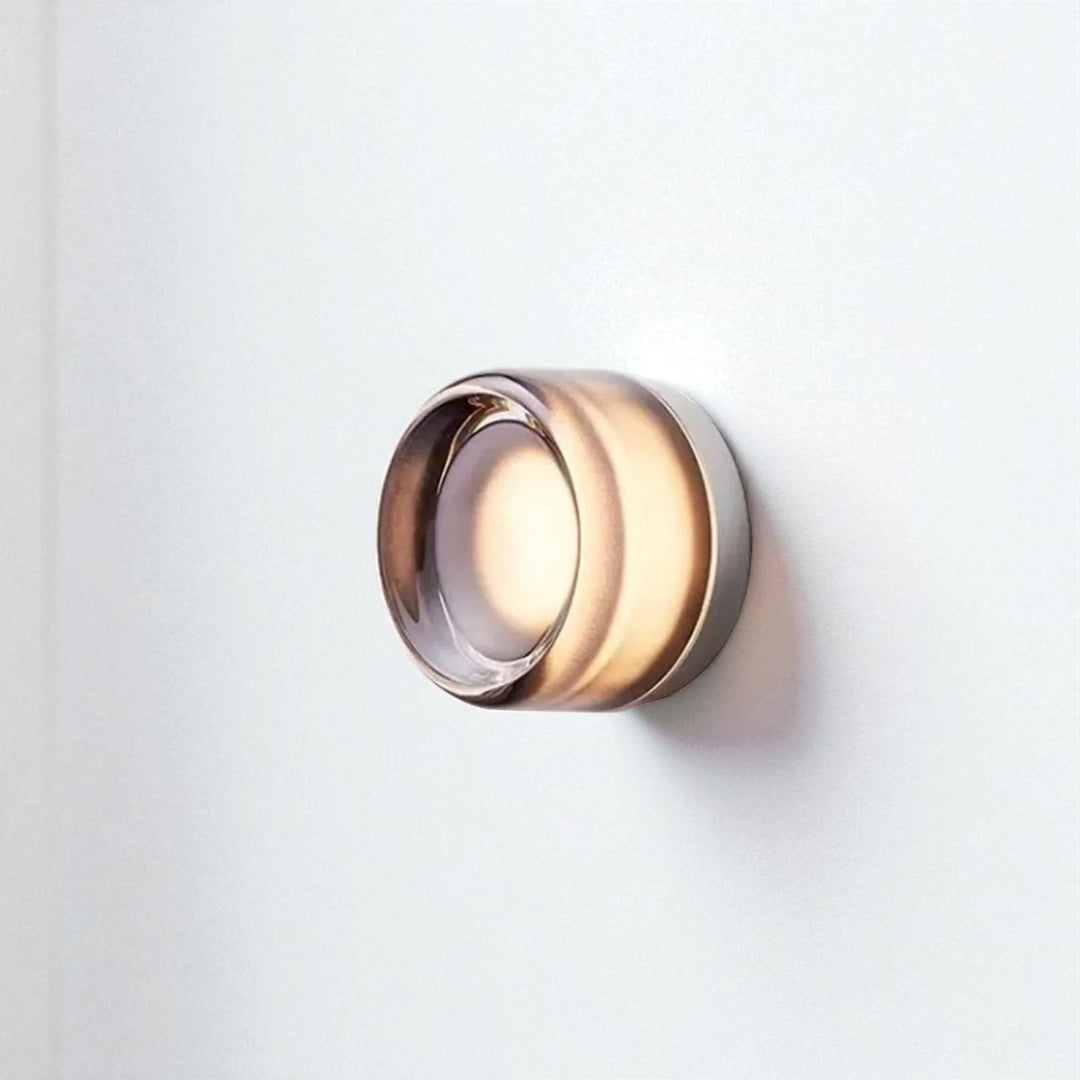 Round Glass Interior Wall Light Sconce