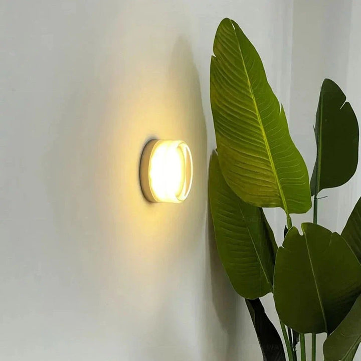 Round Glass Interior Wall Light Sconce