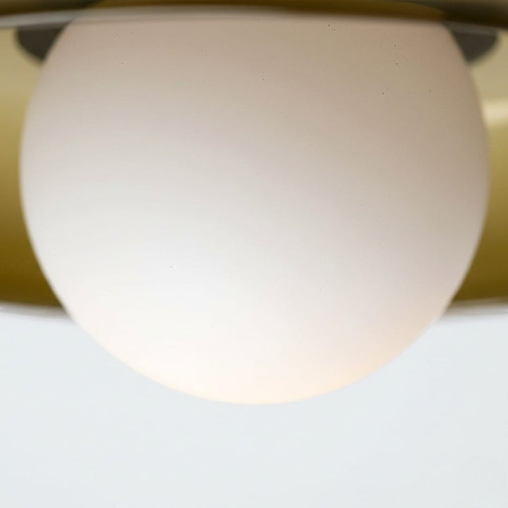 Round Glossy Glass Bauhaus Ceiling Light Boldenn