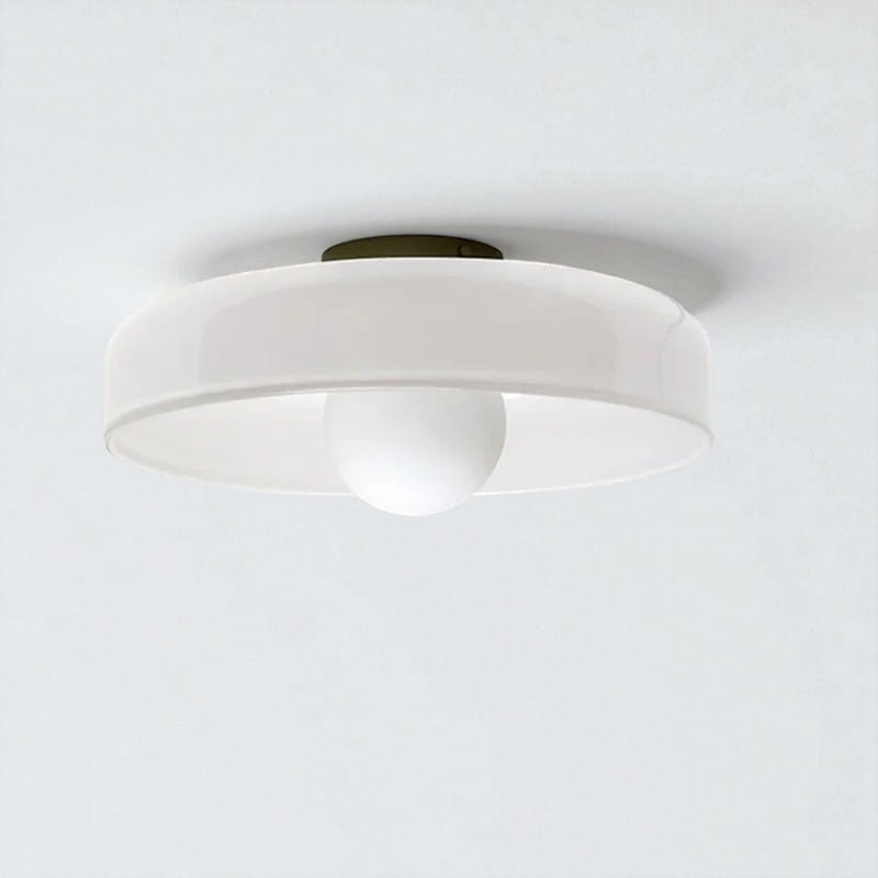 Round Glossy Glass Bauhaus Ceiling Light Boldenn
