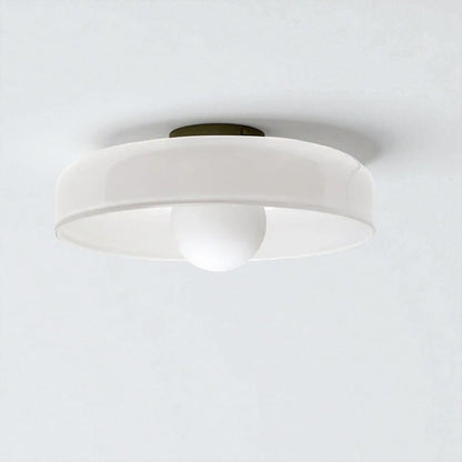 Round Glossy Glass Bauhaus Ceiling Light Boldenn