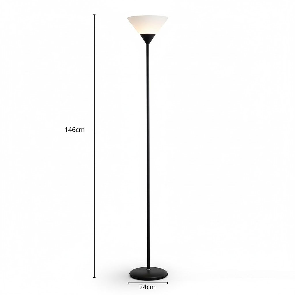 Minimalist Uplighting Cone-Shaped Floor Lamp