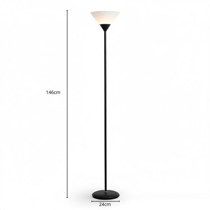 Minimalist Uplighting Cone-Shaped Floor Lamp