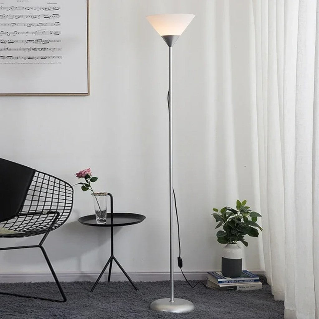 Minimalist Uplighting Cone-Shaped Floor Lamp