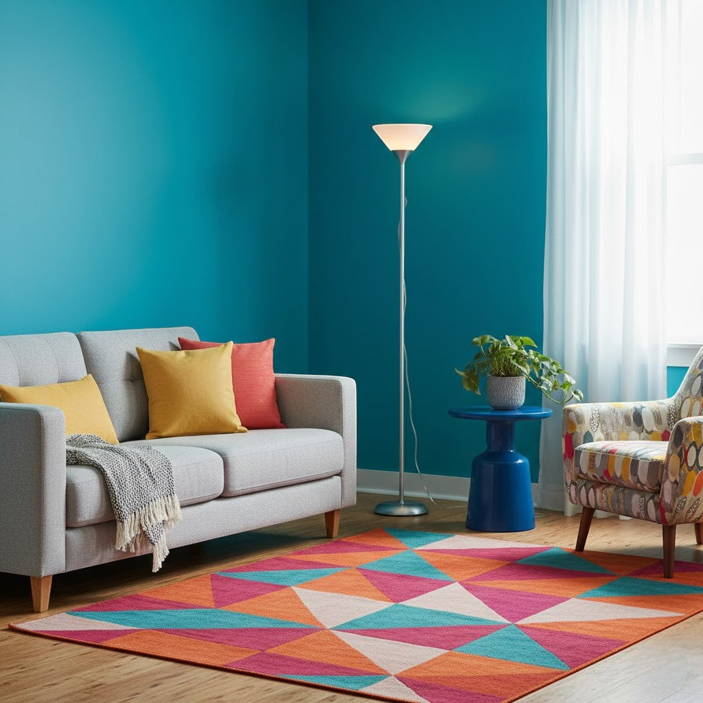 Minimalist Uplighting Cone-Shaped Floor Lamp