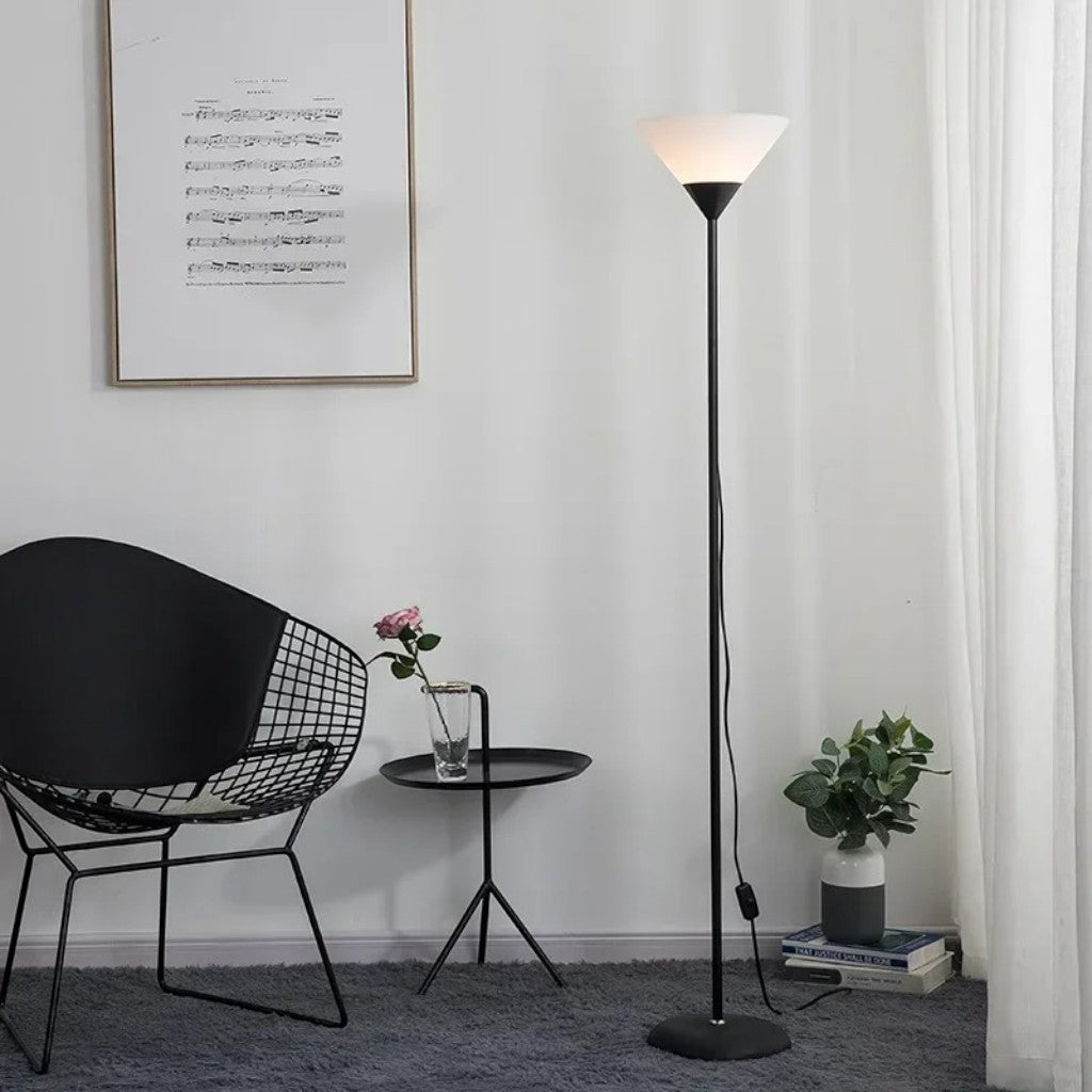 Minimalist Uplighting Cone-Shaped Floor Lamp