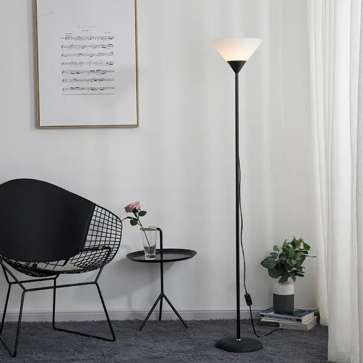 Minimalist Uplighting Cone-Shaped Floor Lamp