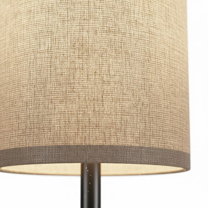 Scandinavian Linen Floor Lamp – Fabric Shade