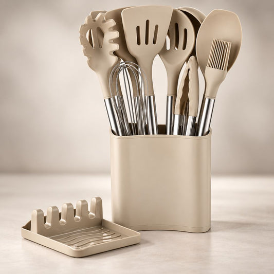 Scandinavian Silicone Kitchen Utensil Set – 13 Piece