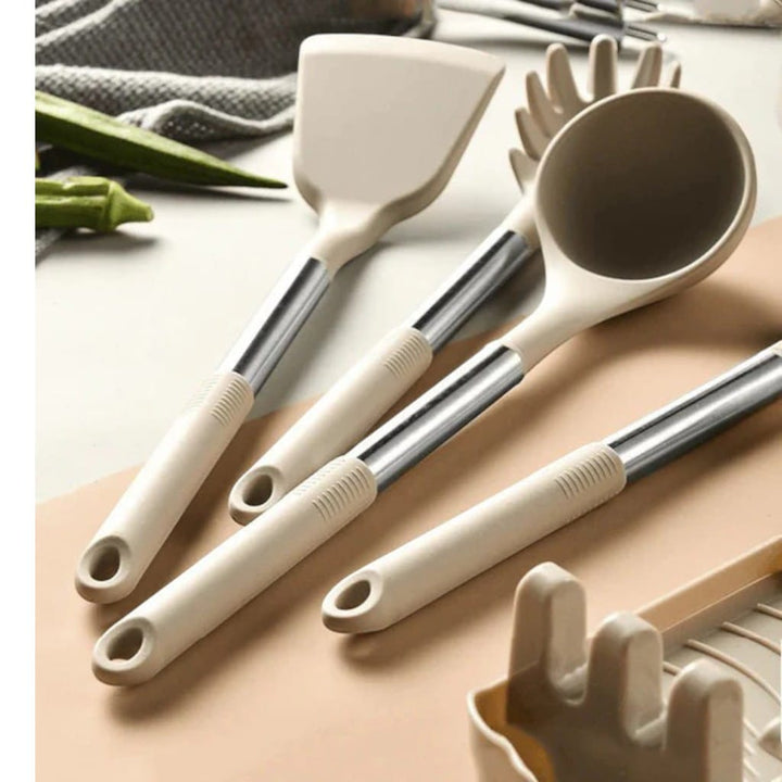 Scandinavian Silicone Kitchen Utensil Set – 13 Piece Boldenn