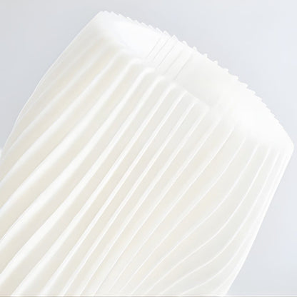 Sculpted Wave Bedside Lamp with Wooden Base Boldenn