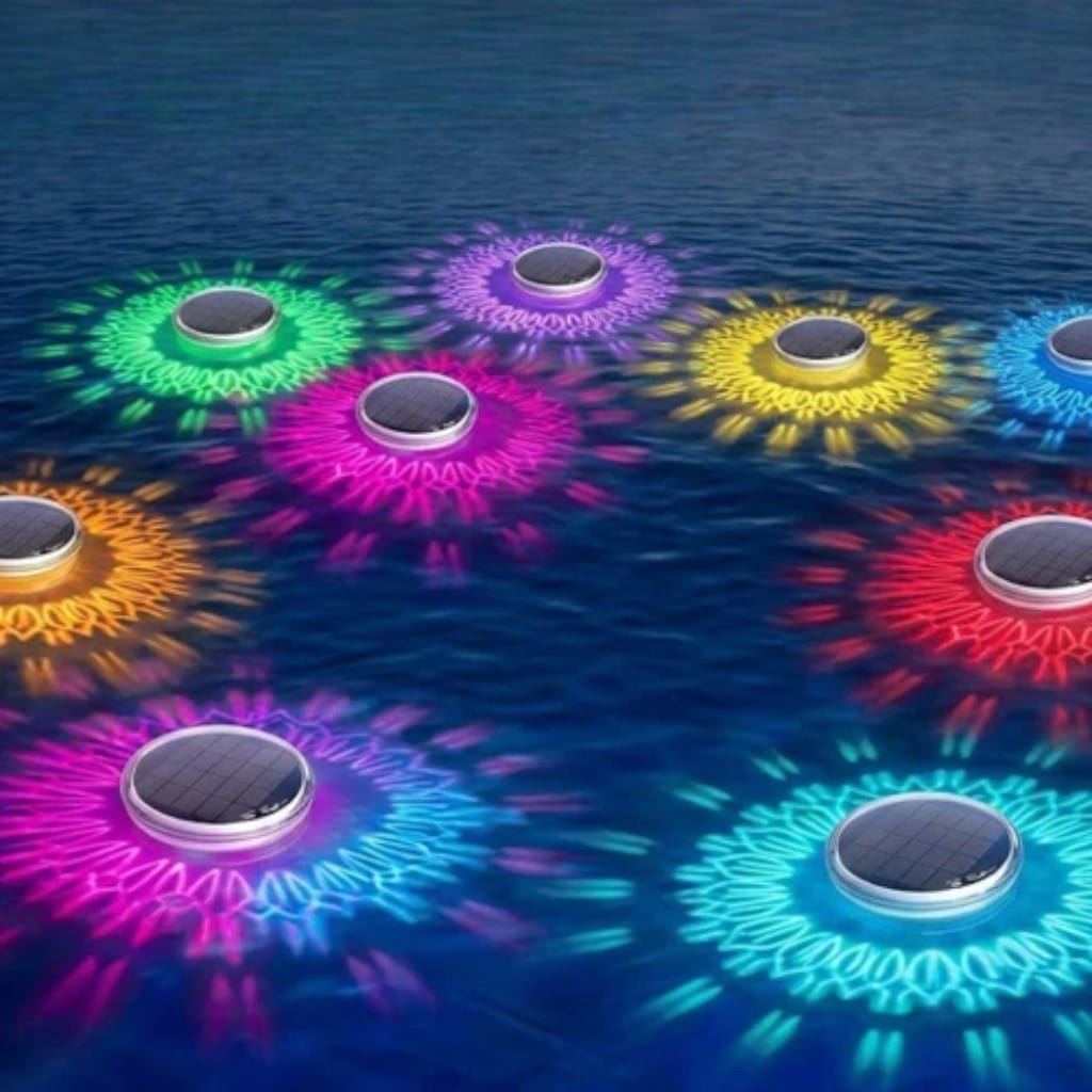 SolarGlow Floating Pool Lights – Color-Changing LED & Remote Boldenn