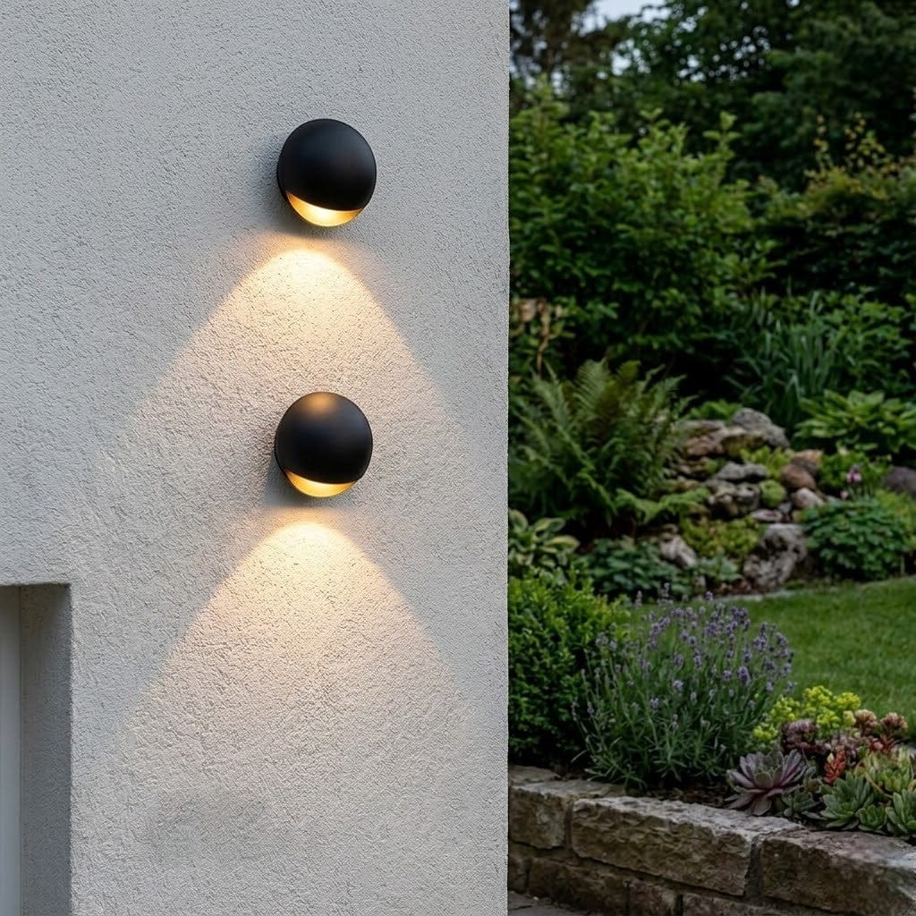 Solvane Waterproof Round Modern Outdoor Wall Light Boldenn