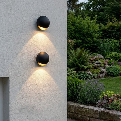 Solvane Waterproof Round Modern Outdoor Wall Light Boldenn