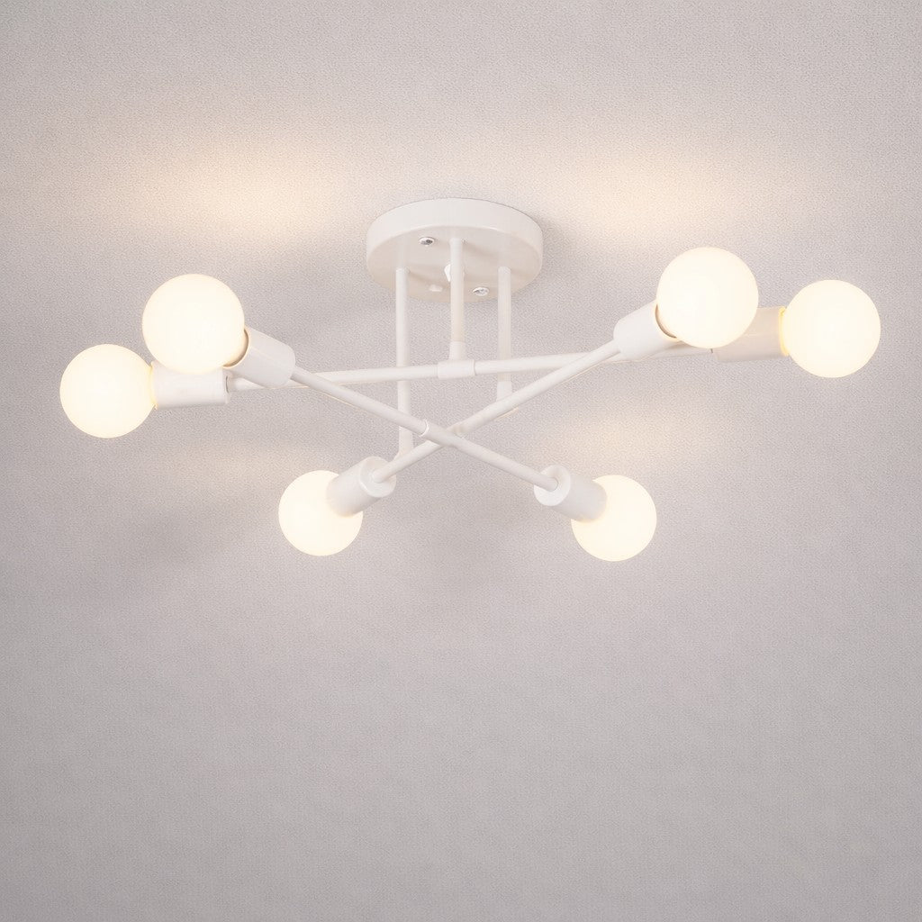 Sputnik Nordic LED Ceiling Light In Metal
