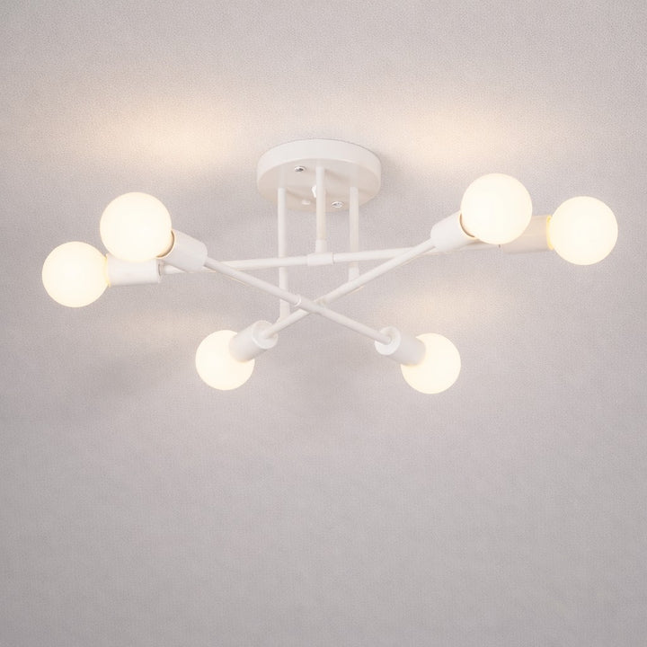 Sputnik Nordic LED Ceiling Light In Metal