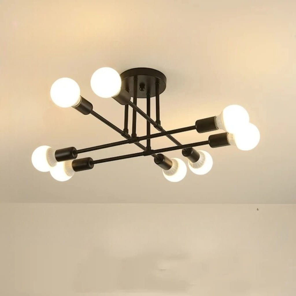Sputnik Nordic LED Ceiling Light In Metal Boldenn