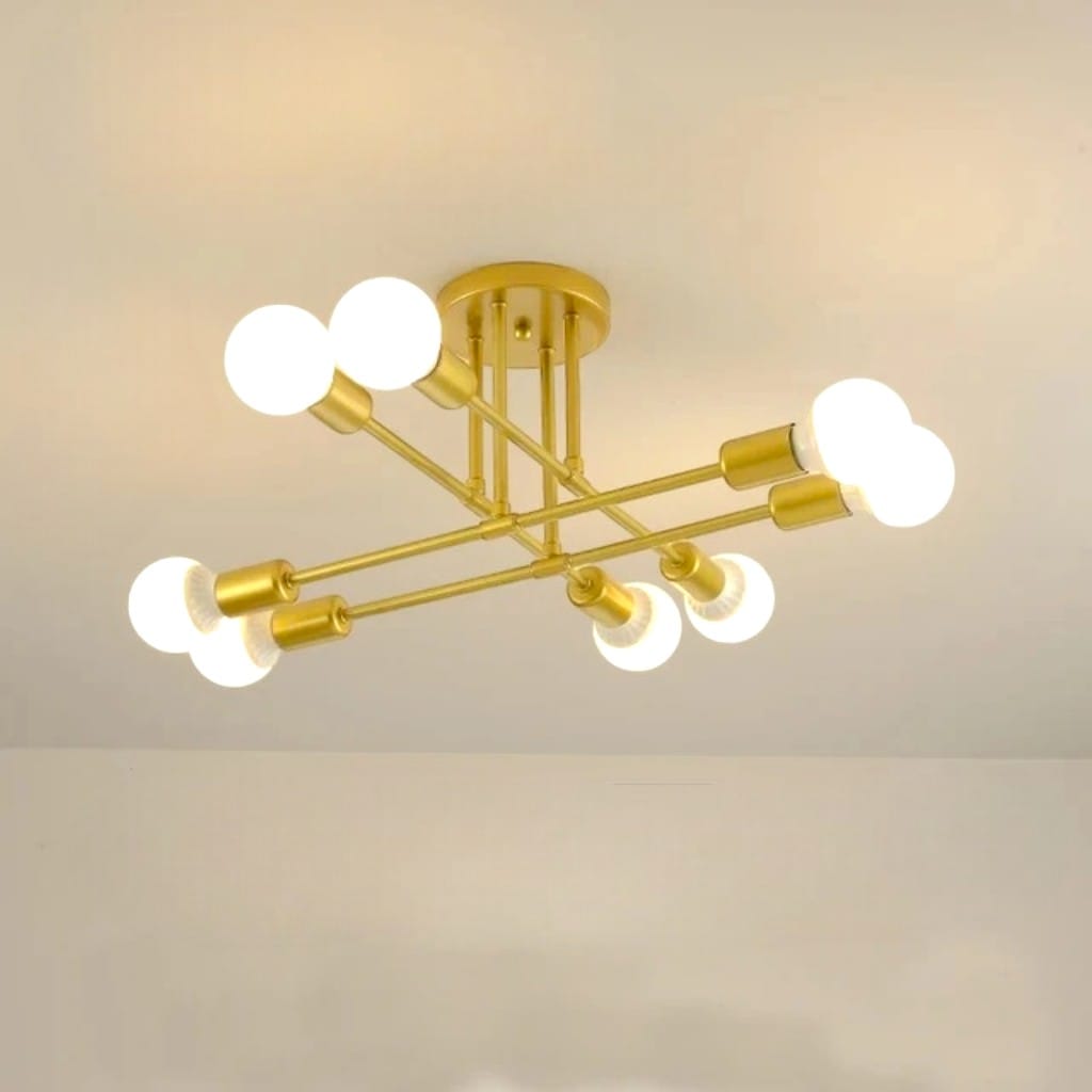 Sputnik Nordic LED Ceiling Light In Metal Boldenn