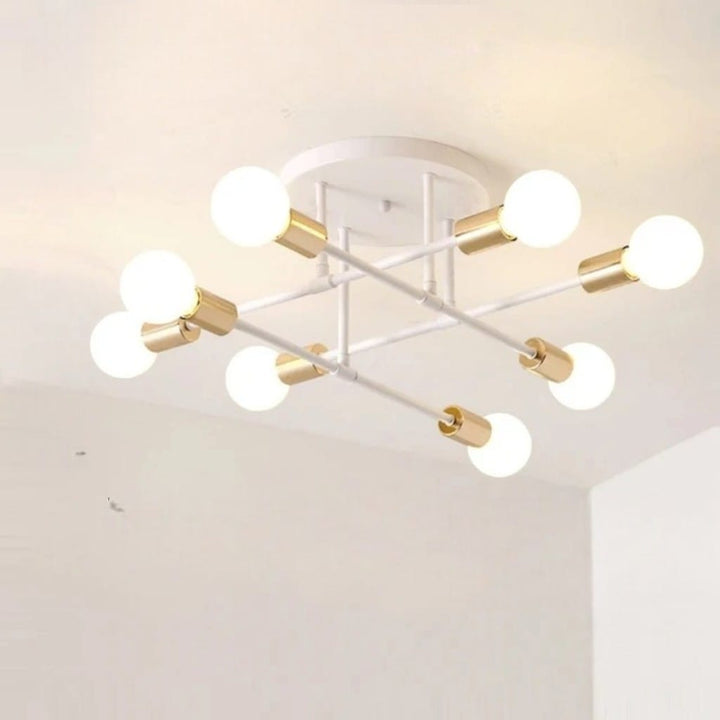 Sputnik Nordic LED Ceiling Light In Metal Boldenn