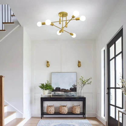 Sputnik Nordic LED Ceiling Light In Metal Boldenn