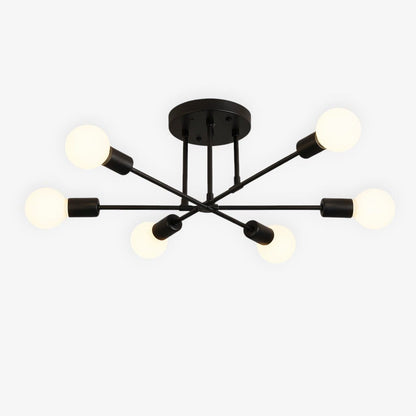 Sputnik Nordic LED Ceiling Light In Metal Boldenn