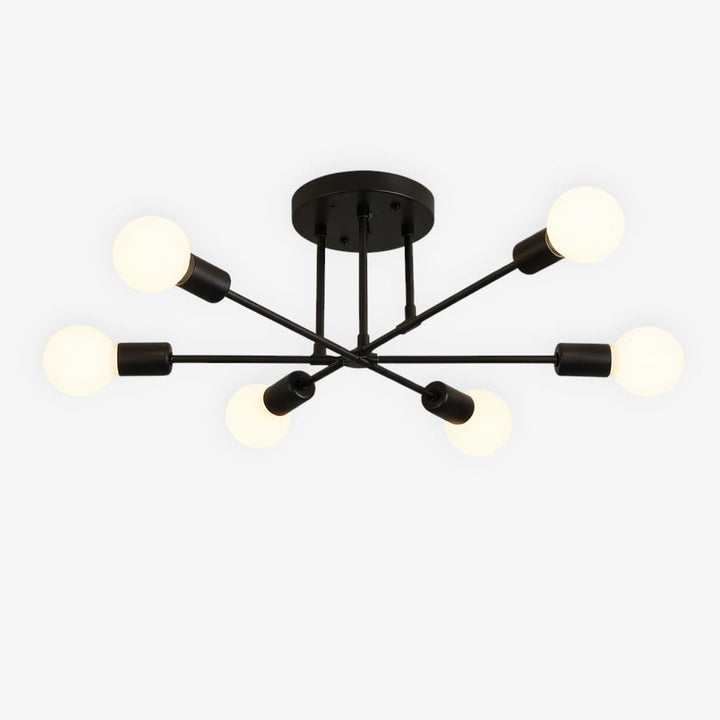 Sputnik Nordic LED Ceiling Light In Metal Boldenn