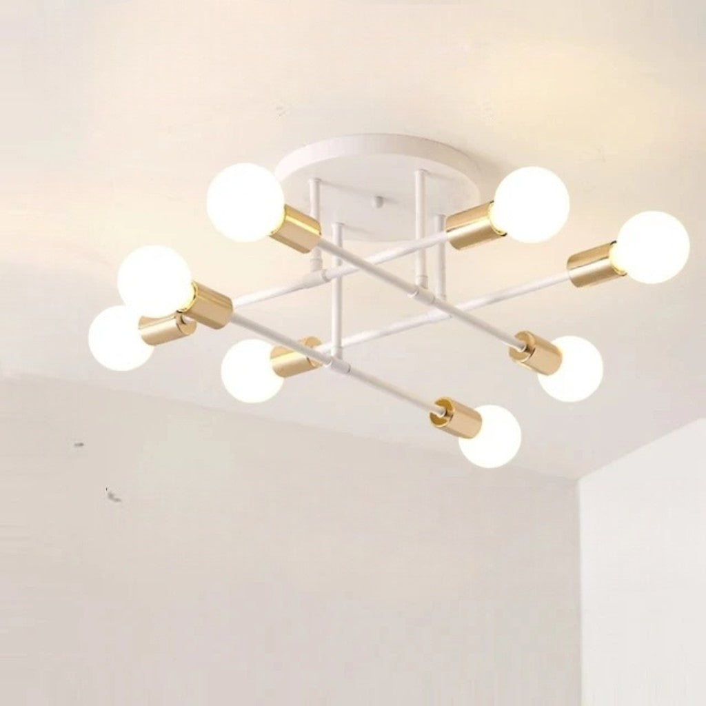 Sputnik Nordic LED Ceiling Light In Metal