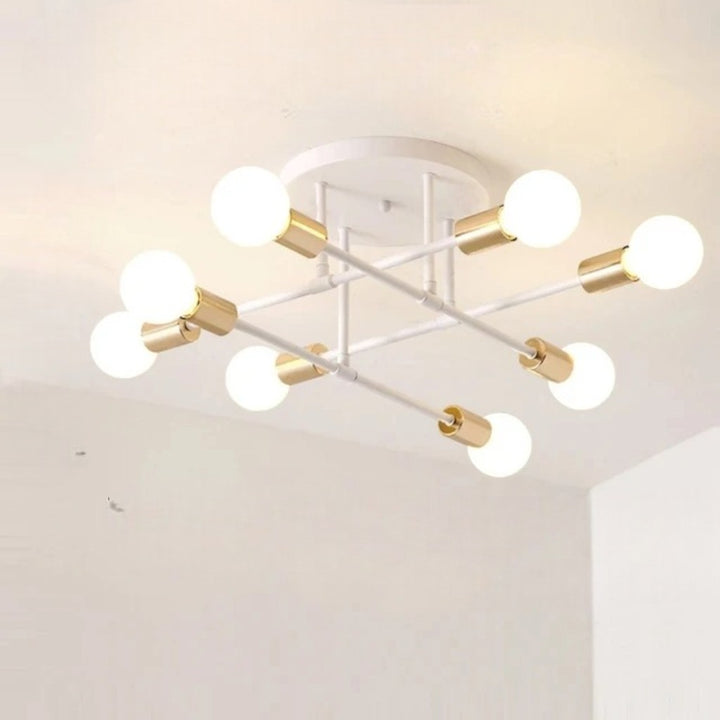 Sputnik Nordic LED Ceiling Light In Metal