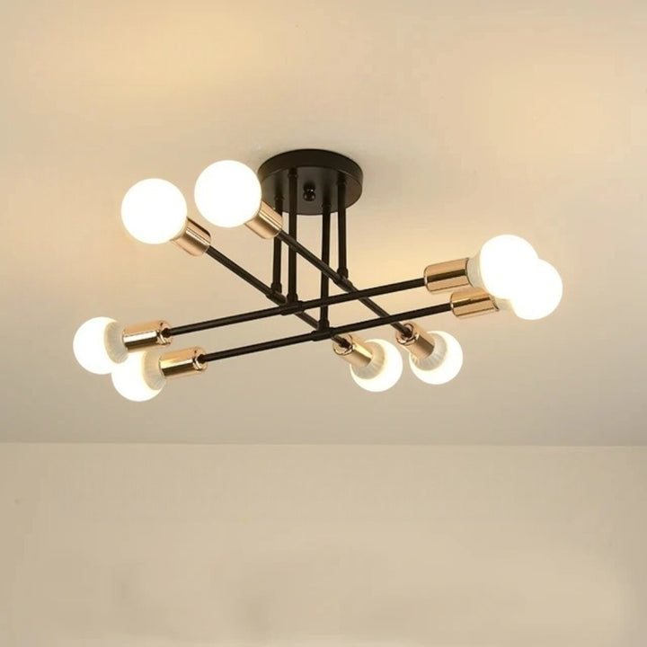 Sputnik Nordic LED Ceiling Light In Metal
