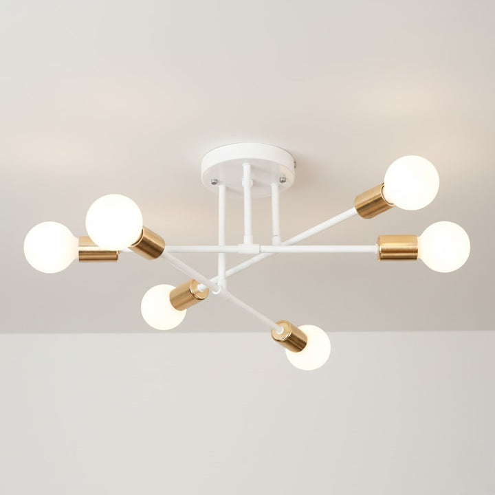 Sputnik Nordic LED Ceiling Light In Metal