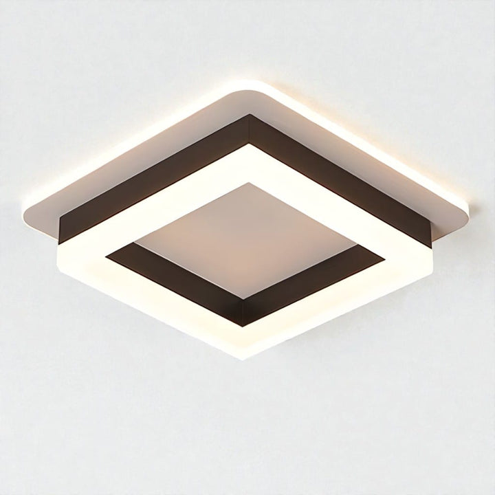 Square LED Semi Flush Ceiling Light Boldenn