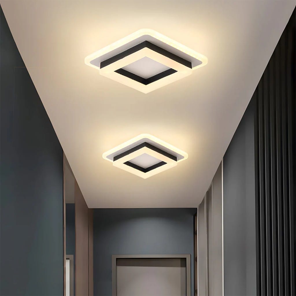 Square LED Semi Flush Ceiling Light Boldenn