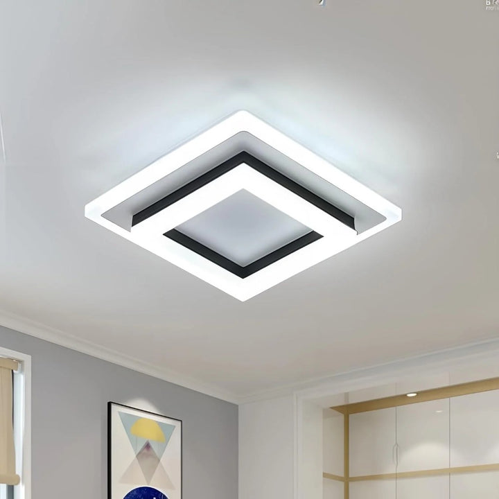 Square LED Semi Flush Ceiling Light