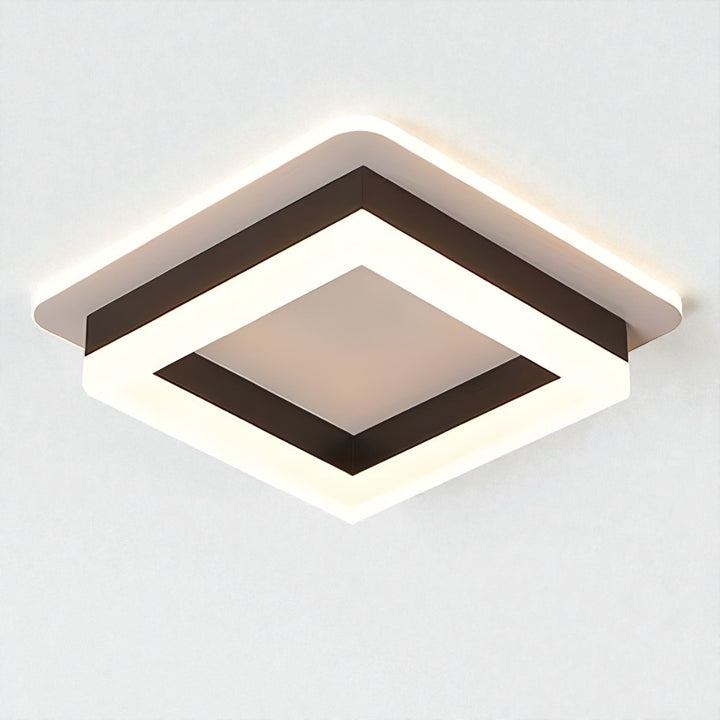 Square LED Semi Flush Ceiling Light