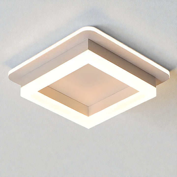 Square LED Semi Flush Ceiling Light