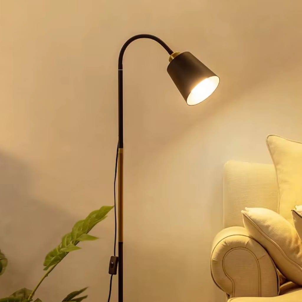 Standing Floor Lamp with Adjustable Lamp Head Boldenn