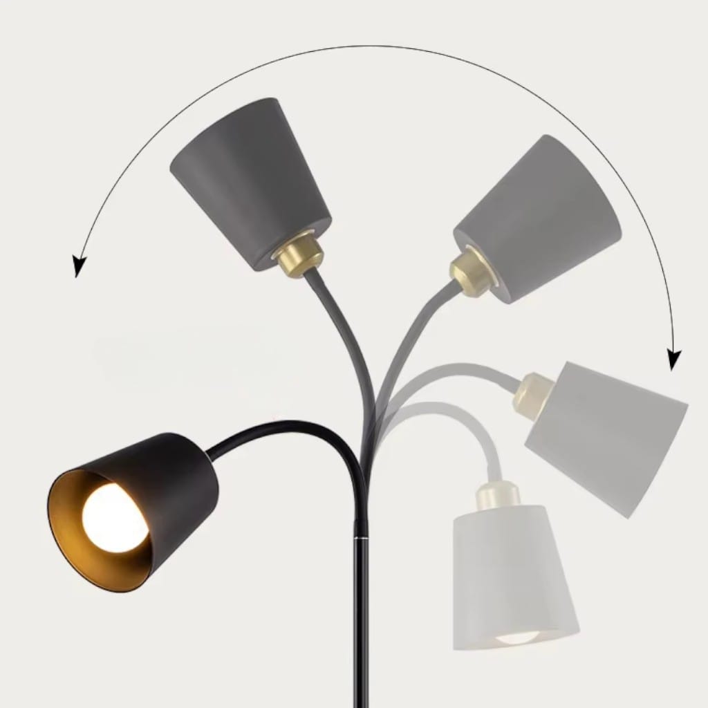 Standing Floor Lamp with Adjustable Lamp Head Boldenn