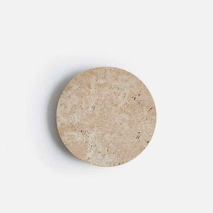 Travertine Stone Round Wall Lamp