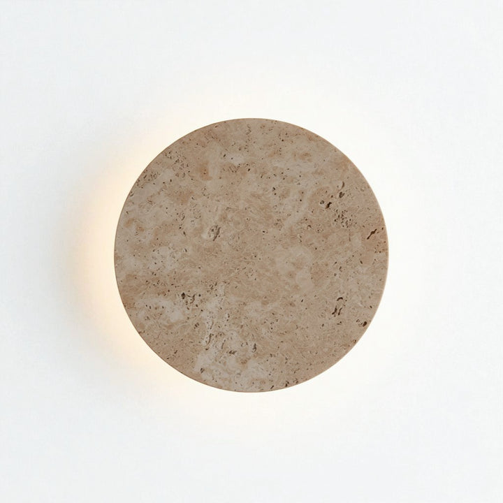 Travertine Stone Round Wall Lamp