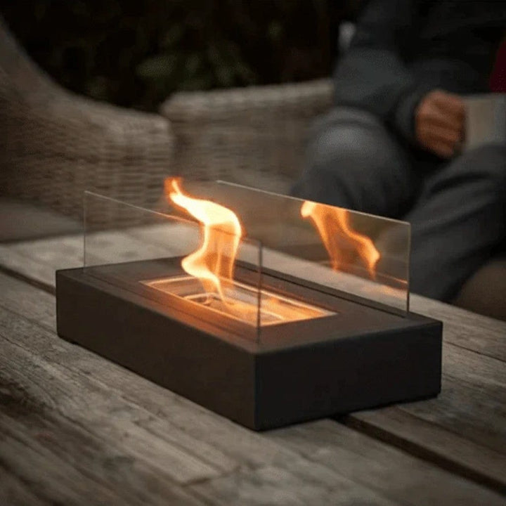Table Top Fire Pit with Portable Rectangle Flame Design – Boldenn