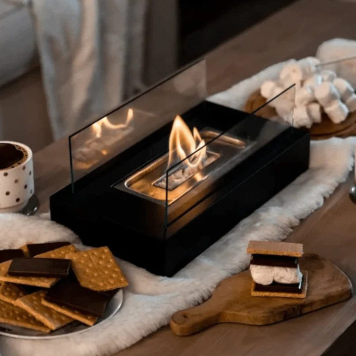 Table Top Fire Pit with Portable Rectangle Flame Design – Boldenn
