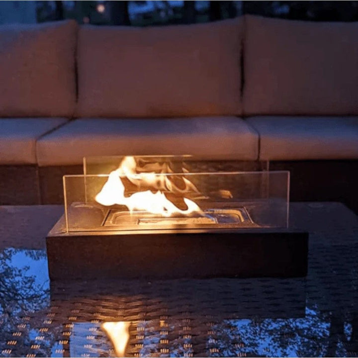 Table Top Fire Pit with Portable Rectangle Flame Design – Boldenn