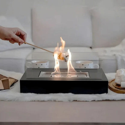 Table Top Fire Pit with Portable Rectangle Flame Design – Boldenn