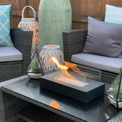 Table Top Fire Pit with Portable Rectangle Flame Design – Boldenn