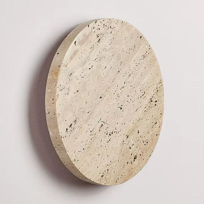 Travertine Stone Round Wall Lamp Boldenn