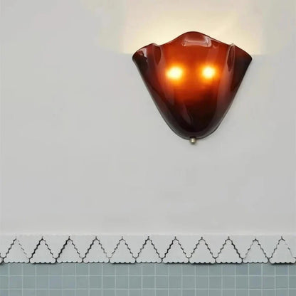 Vintage Shell Glossy Glass Wall Light Boldenn