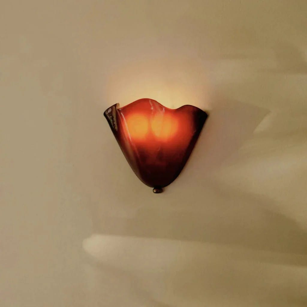 Vintage Shell Glossy Glass Wall Light Boldenn