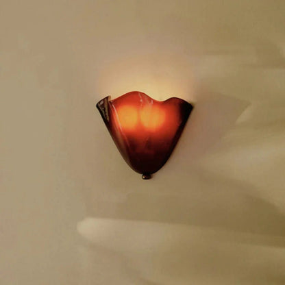 Vintage Shell Glossy Glass Wall Light Boldenn